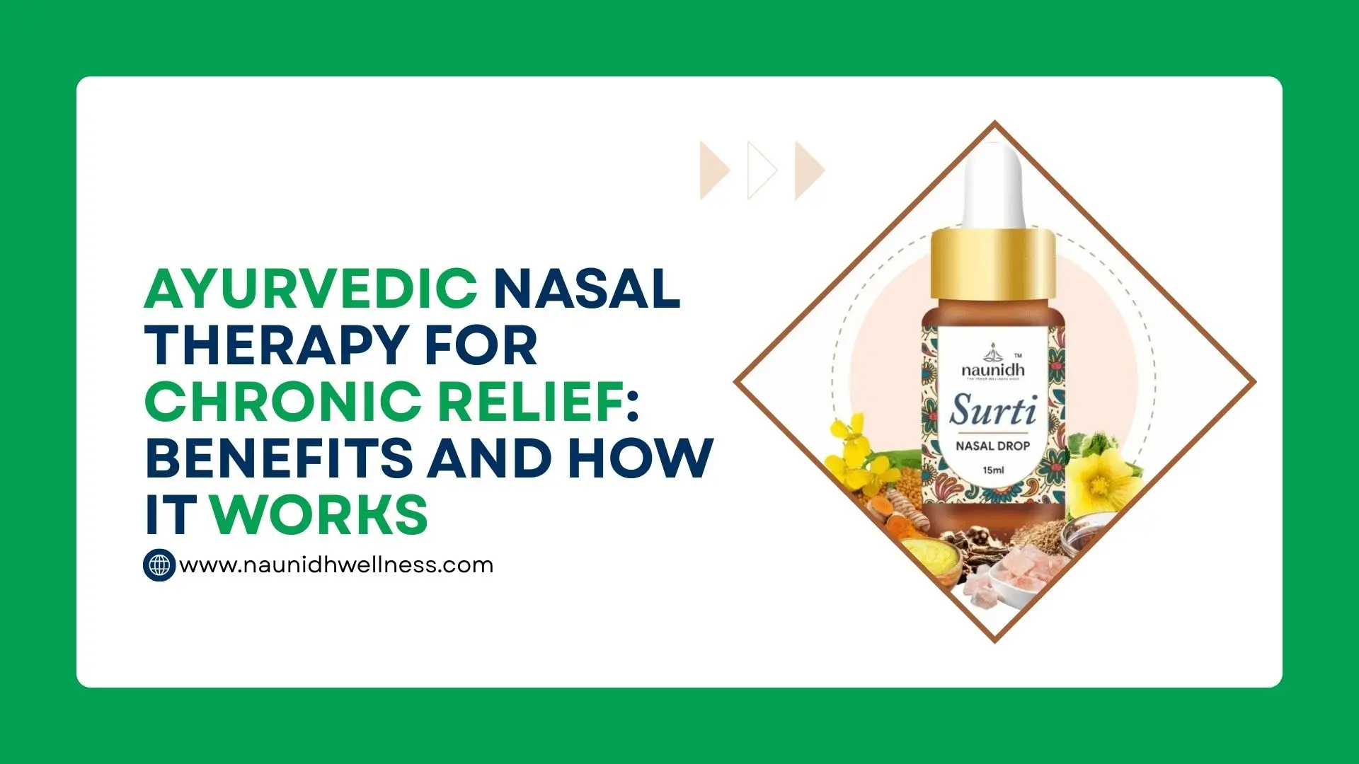 Ayurvedic nasal drops for sinus relief